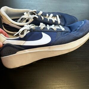 Nike Navy and White Men's Sneakers